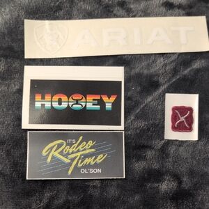 Hooey Multicolor Rodeo Stickers With One Twisted X Iron On Patch